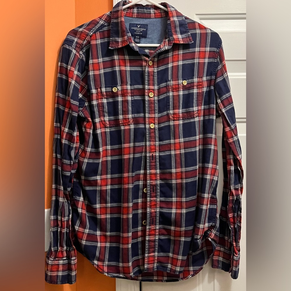 Mens American eagle flannel